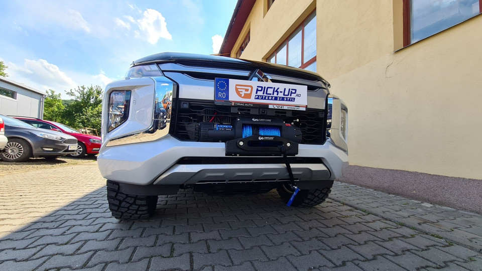 Montage Laderaumabdeckung (Klapp-Typ), Motorhauben-Windabweiser Seilwinde mit Halterung Mitsubishi L200