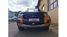 Overfenders, winch, winch-plate, hood guard, window visors installed on Ranger 2020
