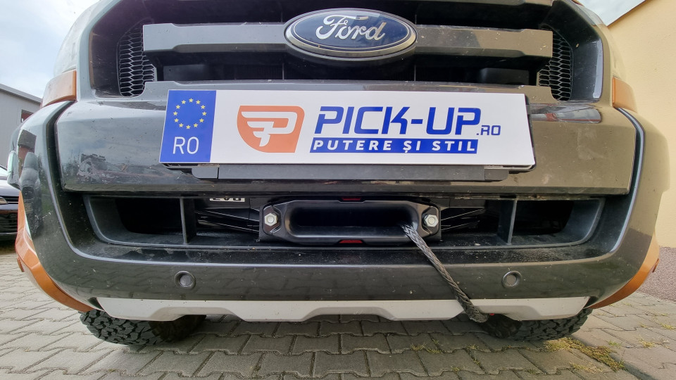 Csörlőrögzítés és csörlőtartó a Ford Ranger Wildtrak 2017 modellen