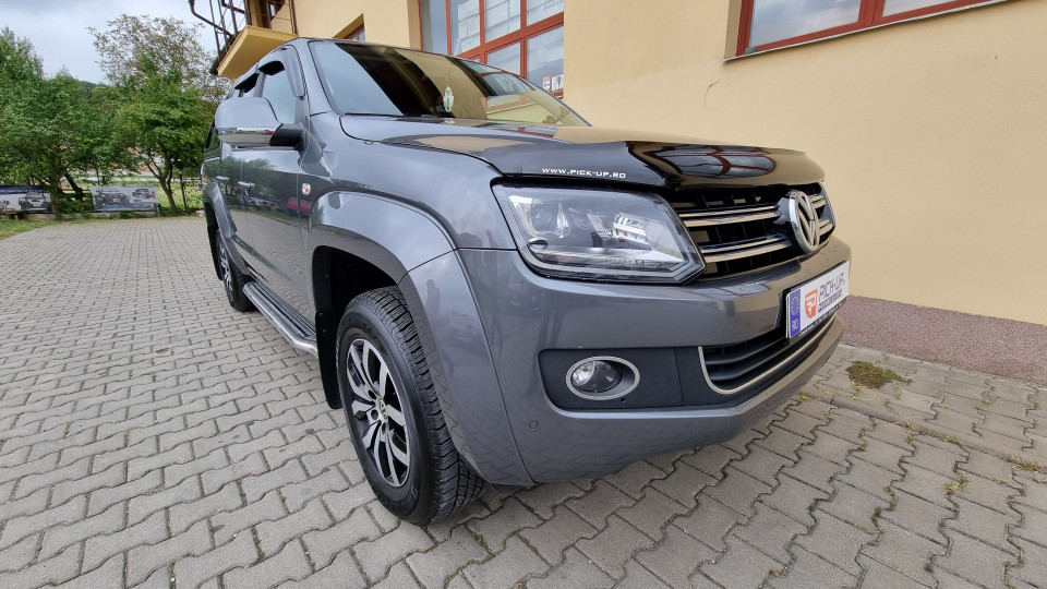 Canopy, window visors, hood guard installed on Volkswagen Amarok 2013