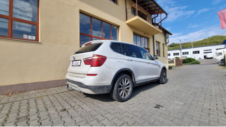 Towing hook installed on BMW X3
