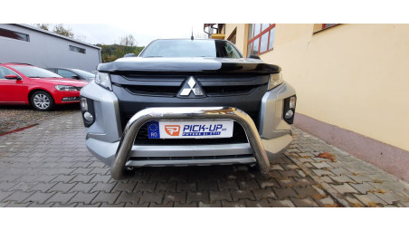 Bukócső, bukócső és motorháztető terelő felszerelése a Mitsubishi L200 2020-ra