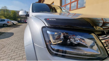 Bukócső, motorháztető-terelő és bukócső felszerelése a Volkswagen Amarok 2014-re