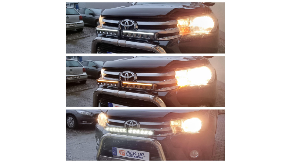 Montage Ladeflächen-Rollo, Ladeflächenauskleidung, Frontschutzbügel, Abweiser, Scheinwerfer auf Toyota Hilux 2017