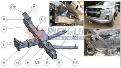 SNOW PLOW SUPPORT WAT ISUZU DMAX 2020+