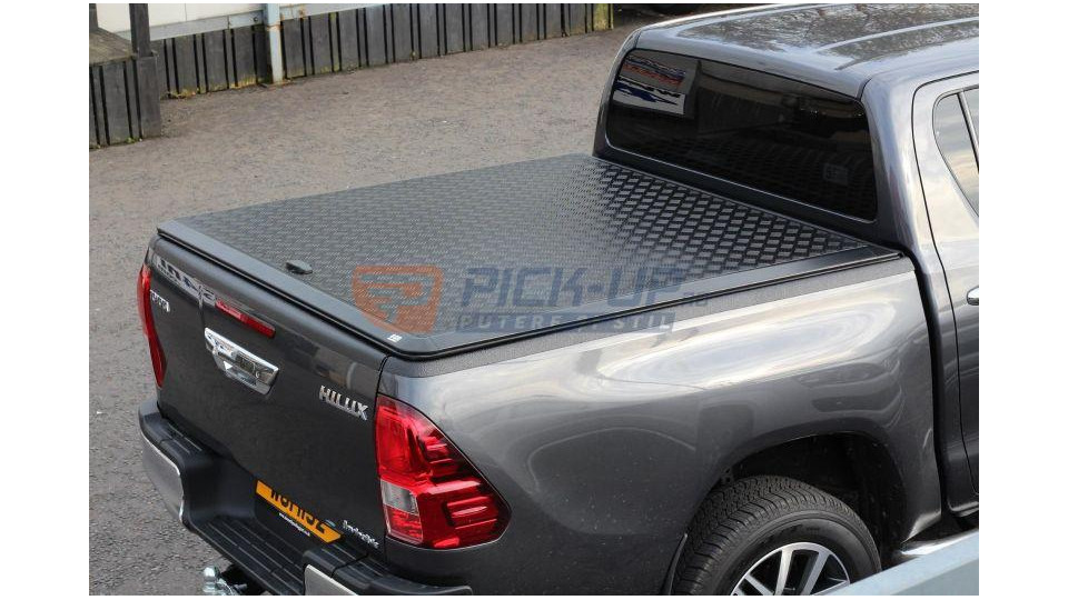 TONNEAU COVER ALUMINIUM BLACK EGR TOYOTA HILUX 2016+