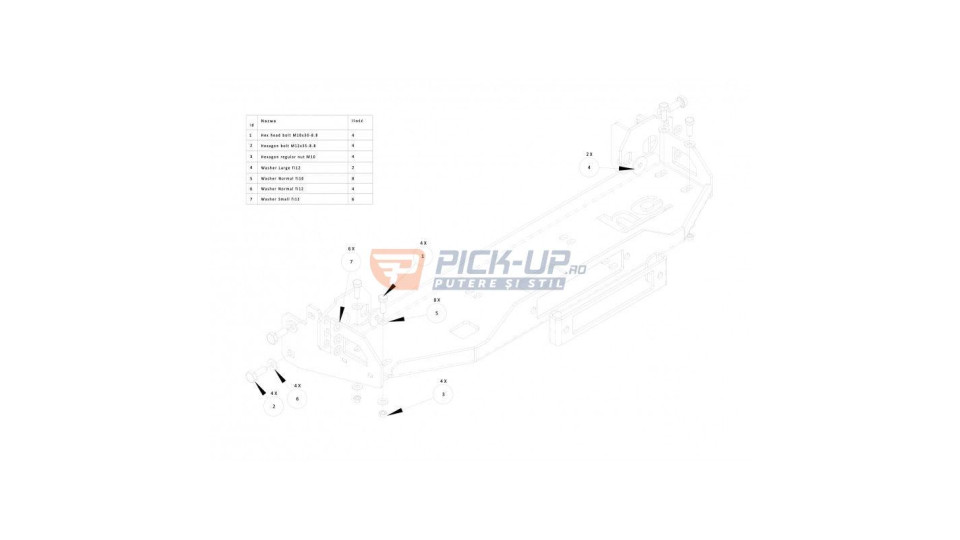 WINCH SUPPORT HEC TOYOTA LC150 2013+