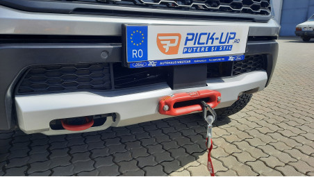 Montage Seilwinde, Seilwindenhalterung, Unterfahrschutz, Scheinwerfer auf Ford Ranger Raptor 2023