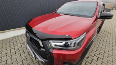 Bed liner, window visors, tonneau cover installed on Toyota Hilux 2023 2