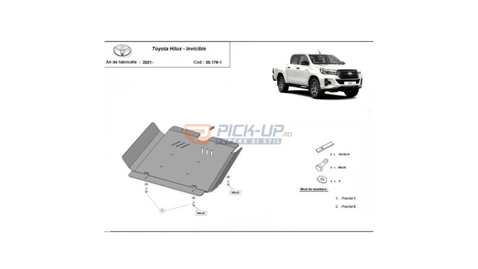 Schutzplatte Toyota Hilux 2024 SCP SCHUTZPLATTECV