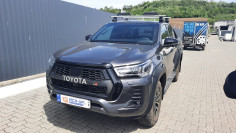 Cross Bars, sport lights installed on Toyota Hilux 2023 2