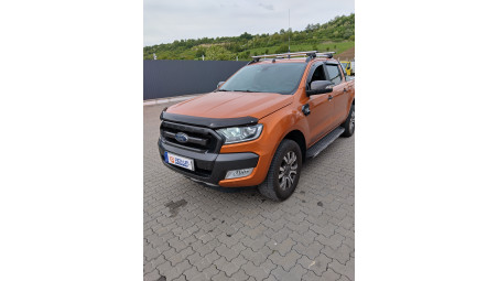 Montage Fensterabweiser, Motorhaube und Assistenz Bordwand auf Ford Ranger Wildtrak 2018