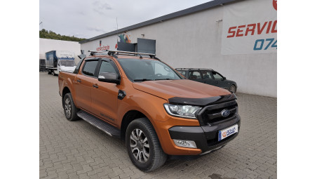 Montage Fensterabweiser, Motorhaube und Assistenz Bordwand auf Ford Ranger Wildtrak 2018