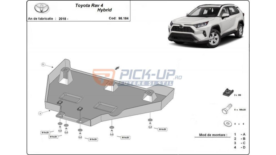 Shield Toyota RAV4 2024 SCP SCUTDIF