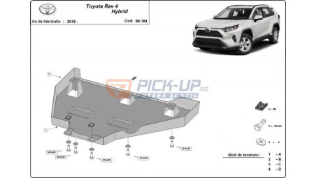 Schutzplatte Toyota RAV4 2024 SCP SCHUTZPLATTEDIF