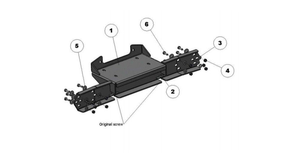 Winch Mount Afn 48002527 Toy Lc 150 2018+