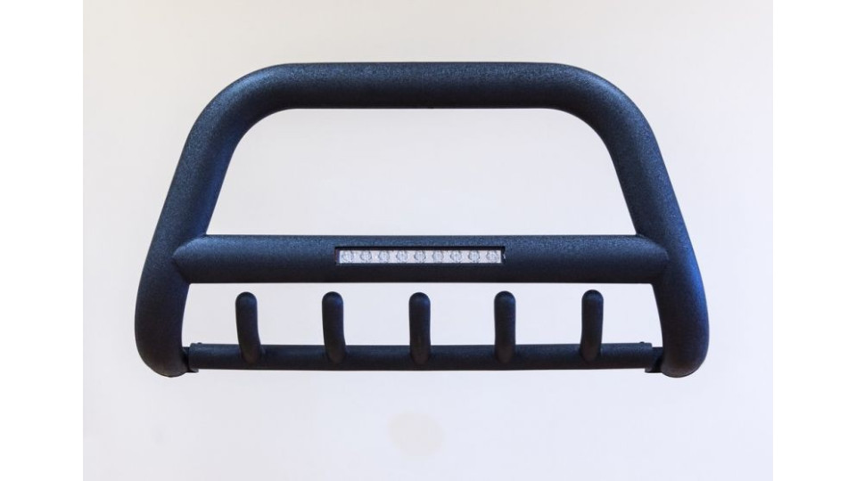 BULLBAR STANDARD NEGRU CU LED LIM NIS NP300 2016+