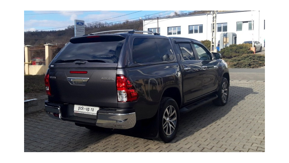 Hardtop GSR, capitonaj de benă, deflectoare capotă și geam Toyota Hilux – martie 2019